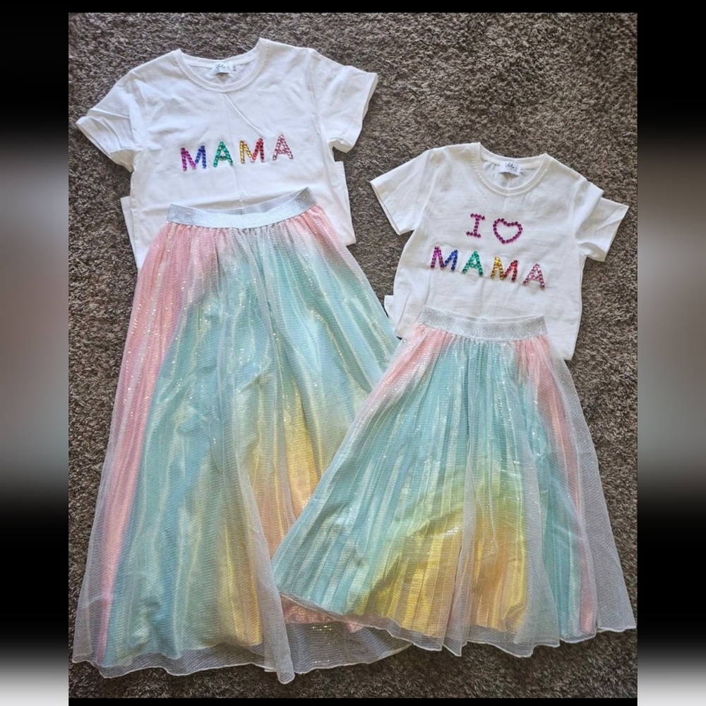 Matching Mommy and Me Sparkly Rhinestone Ourfits from Lola and Kids Large